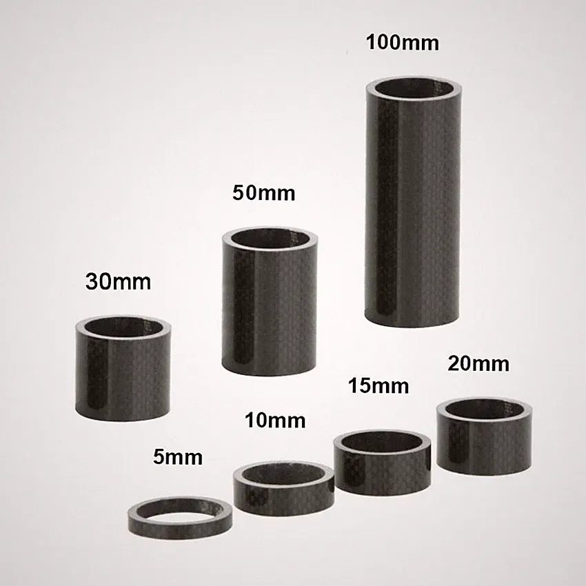 1-1/8 in Carbon Fiber Bike Headset Spacers Bicycle Fork Gaskets Washers 5~200mm