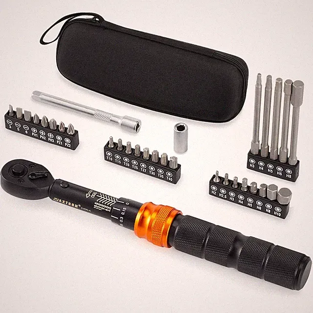1/4 Drive Bike Torque Wrench, 2-20 Nm Click-Type for Carbon Fiber, Smooth 72-...