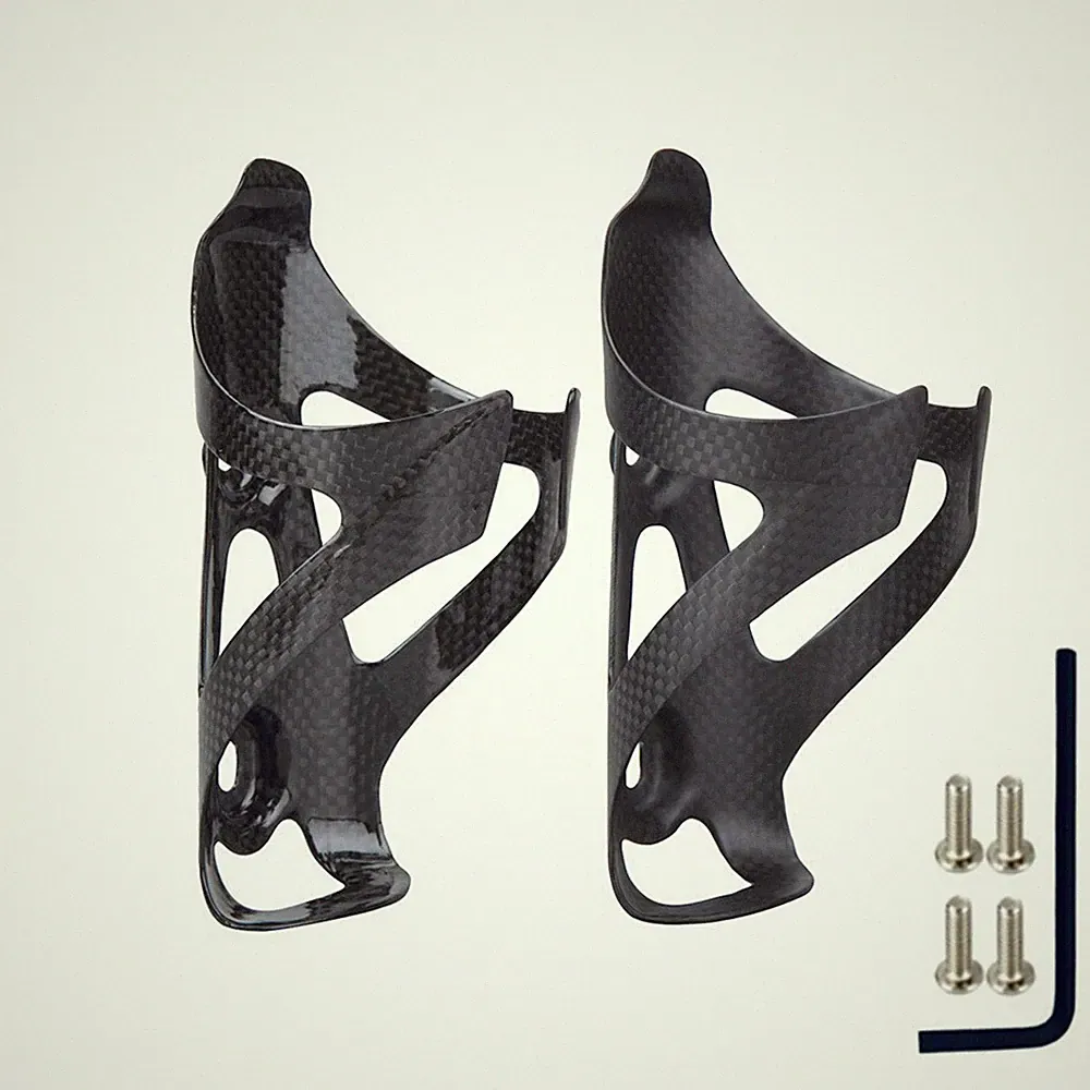 2 PCS Full Carbon Fiber Water Bottle Holder Bicycle Drink Cup Rack Bottle Cages