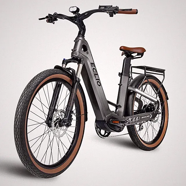 26" Carbon Fiber Electric Bike Dual Battery Peak 1200W City Bikes 48V 20Ah 120Mi