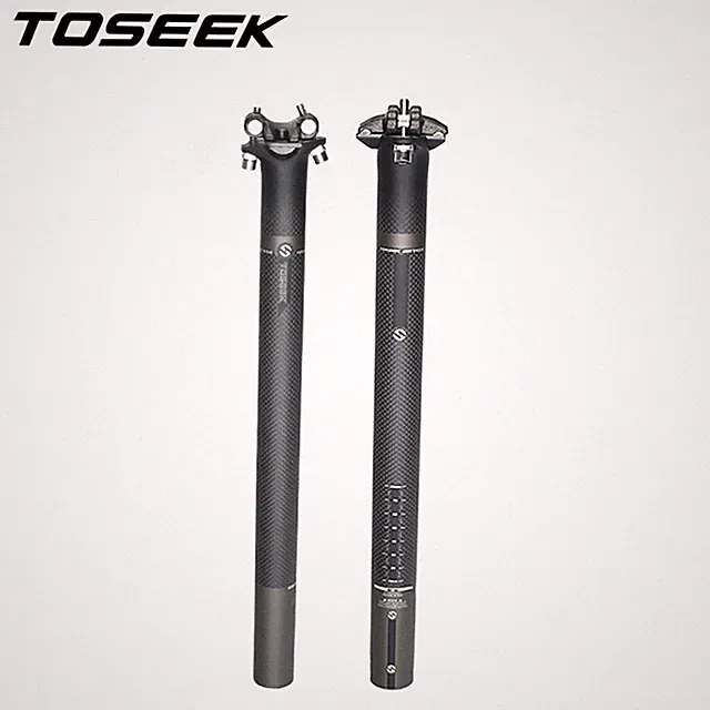 3K Carbon Fiber Bicycle Seat Post Tube Cycling Racing Road Bike Seatpost 30.8 mm