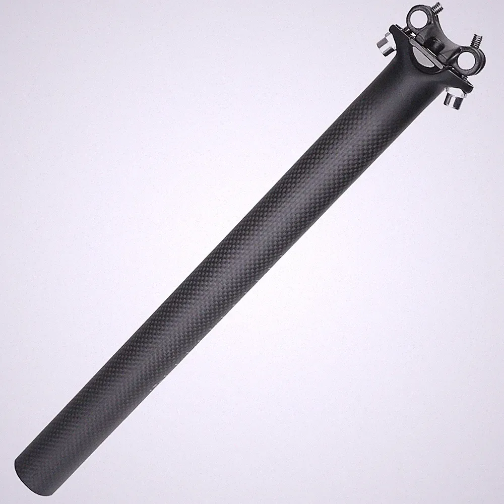 3K Carbon Fiber Bicycle Seatpost Cycling Racing Road Bike Seat Post Tube 27.2 mm