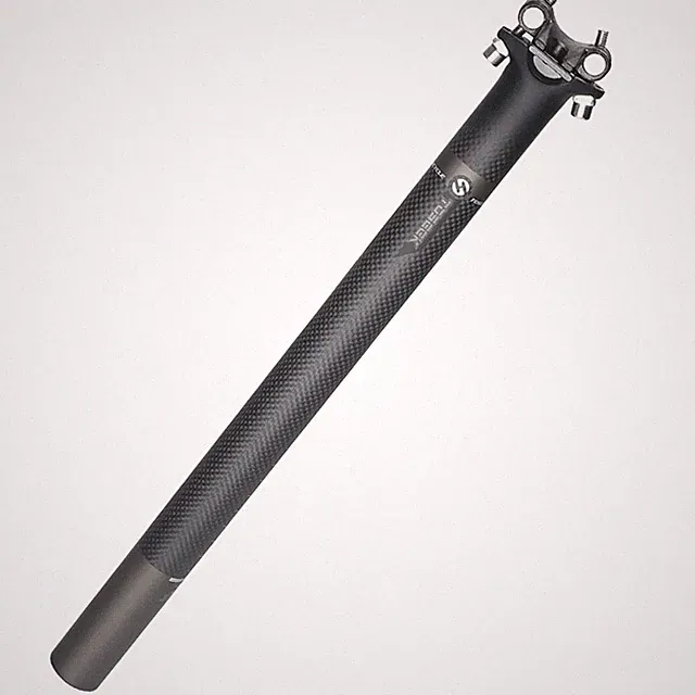 3K Carbon Fiber Bike Tube Seatpost Cycling Racing Road Bicycle Seat Post 27.2mm