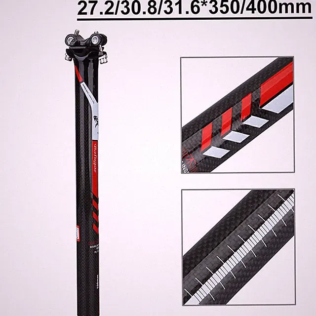 3K Carbon Fiber MTB Road Bike Seatpost Bicycle Seat Post 27.2/30.8/31.6MM UK