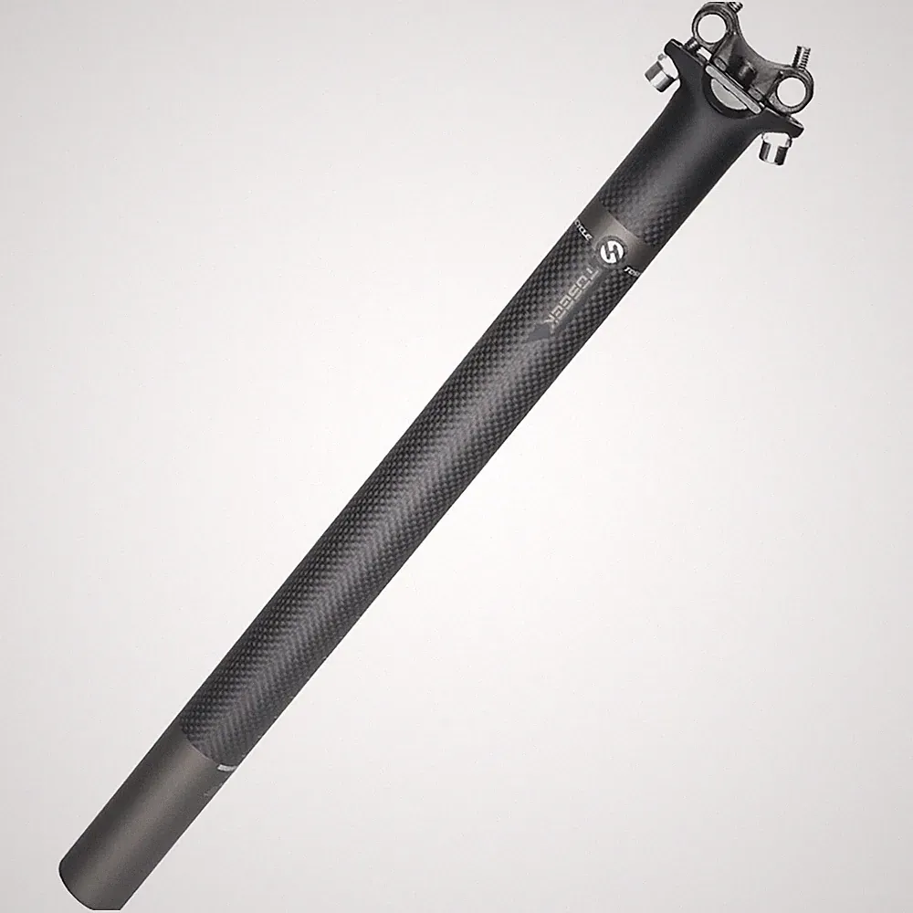3K Carbon Fiber Seatpost Tube Cycling Racing Road Bike Bicycle Seat Post 27.2mm