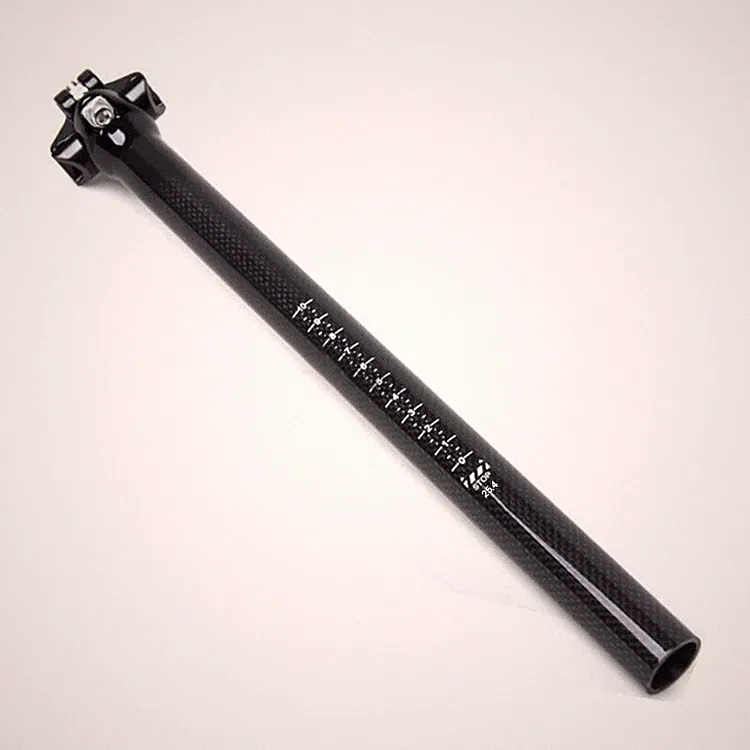 3k gloss carbon fiber bicycle Mountain road bike MTB 25.4 mm seat tube seatpost
