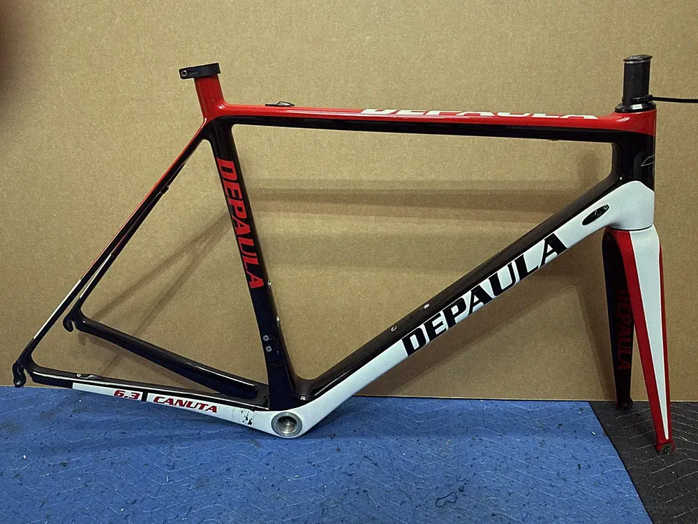 56cm Depaula Canuta 6.3 Carbon Fiber Road Bicycle Frame & Factory Carbon Fork