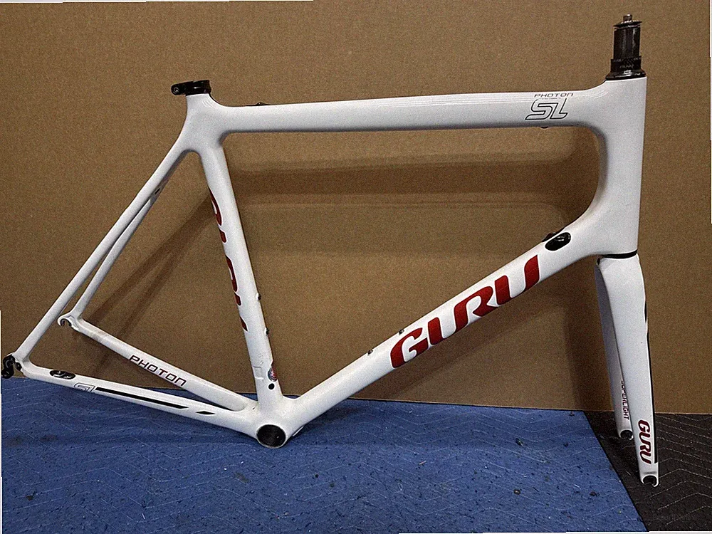 56cm Guru Photon SL Carbon Fiber Road Bike Bicycle Frame & Factory Carbon Fork