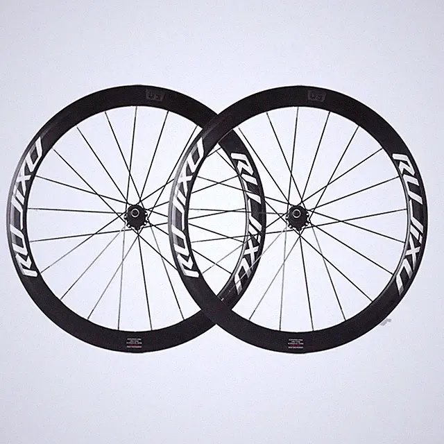 700C 6-Pawl Carbon Fiber Hubs Straight-Pull Flat Spokes Road Bicycle Wheelset