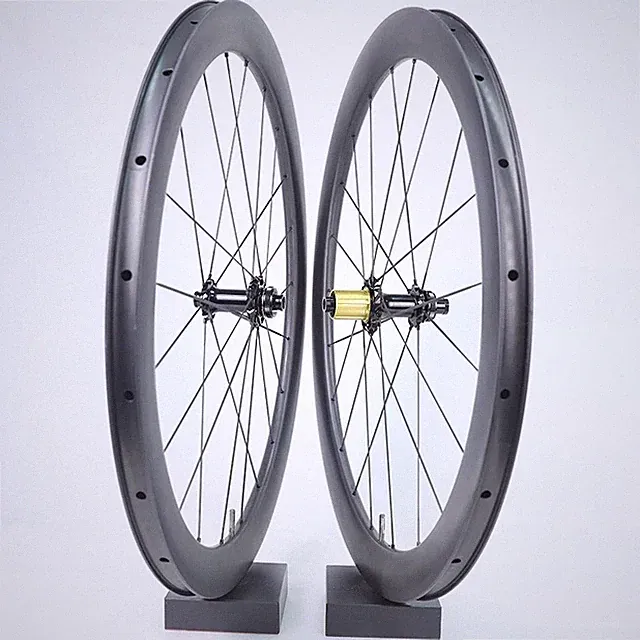 700c Full Carbon Fiber Disc Brake Road Bike Wheels Center Lock Clincher Wheelset