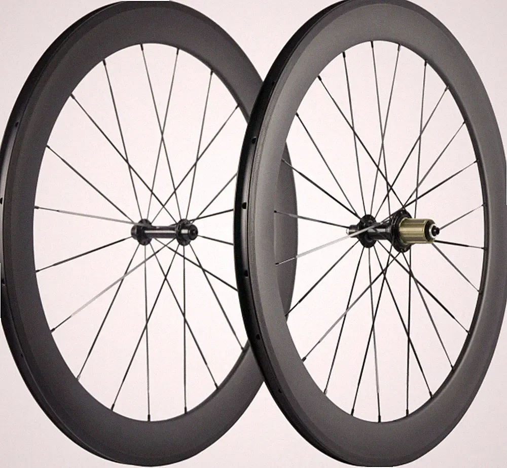 700C Road Bike Rim Brake Carbon Wheels 50mm 23mm Width Clincher Carbon Wheelset