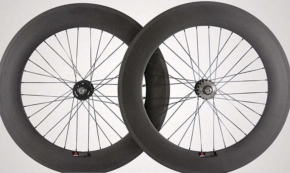 700C Track Bike Carbon Wheels 88mm Depth Fixed Gear Carbon Wheelset Clincher