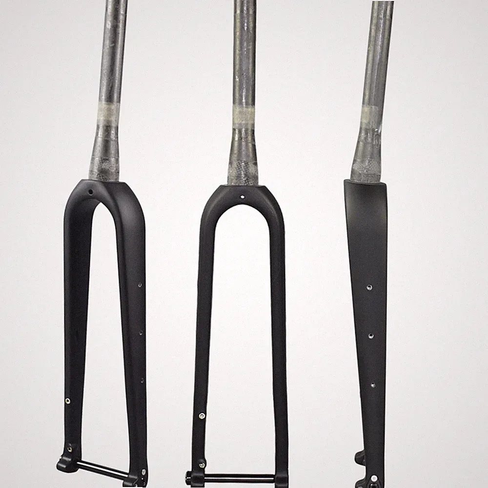 AIRWOLF 700*45C Gravel Carbon Fiber Fork Cyclocross Road Bike Bicycle Rigid Fork