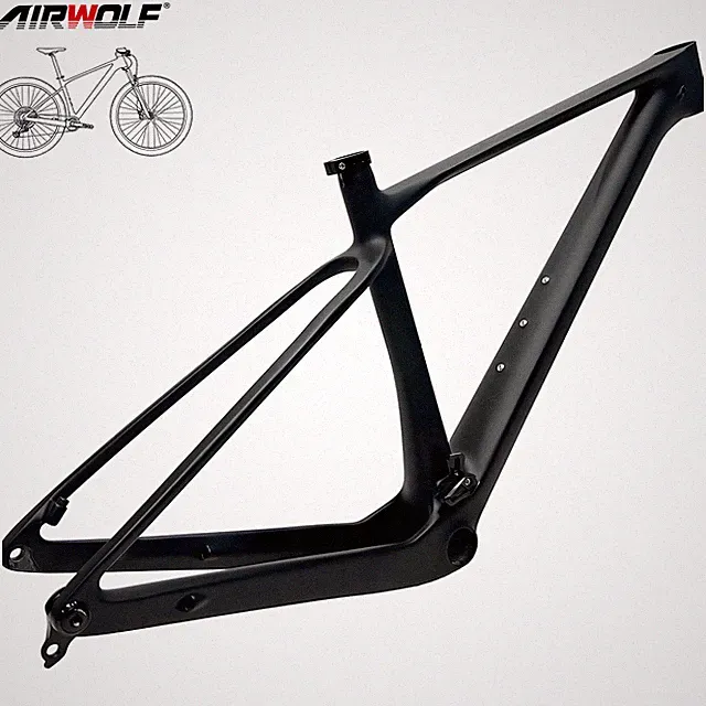 AIRWOLF Carbon MTB Frame Hardtail 29er Boost XC Bike UDH 1050g XC Bicycle