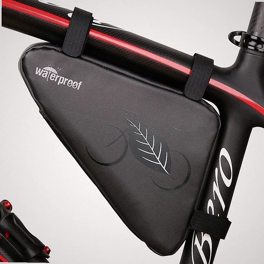 Bike Bicycle Frame Storage Bag 2L Waterproof Bicycles Triangle Pouch Cycling