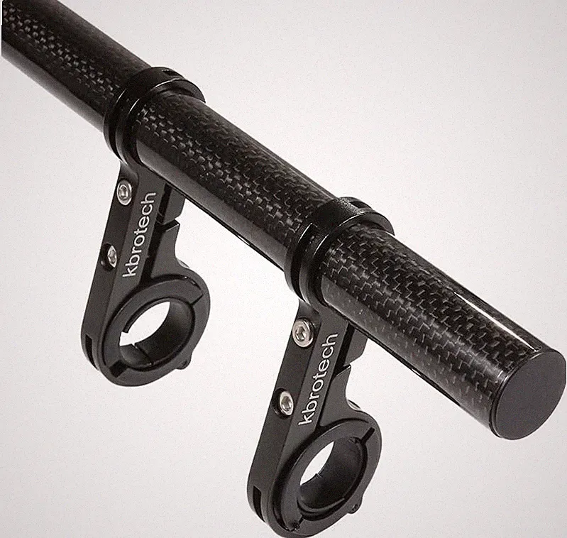 Bike Handlebar Extender Double Extension Carbon Fiber Mount DBlack