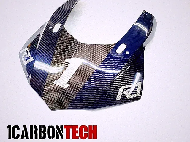 BLUE HYBRID CARBON FIBER NOSE BODY COWL 2015-2016-2017-2018-2019 YAMAHA YZF R1