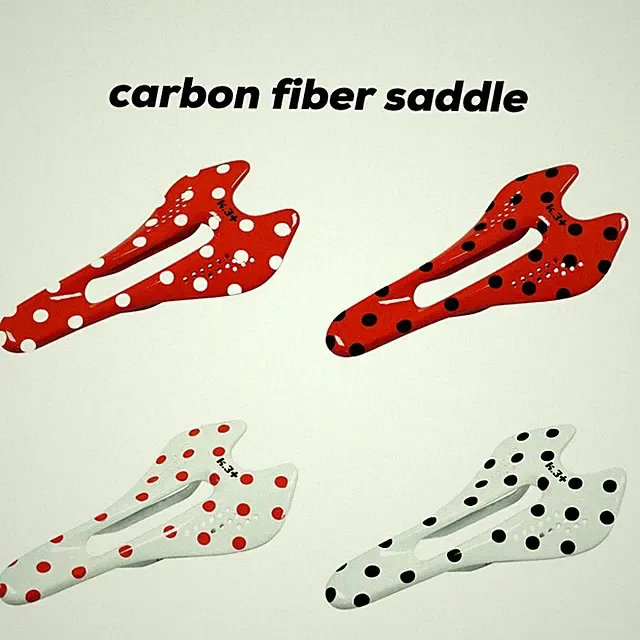 Carbon Fiber Bicycle Saddle for Road/MTB Bike 122/132mm 7x9mm Glossy Front Seat