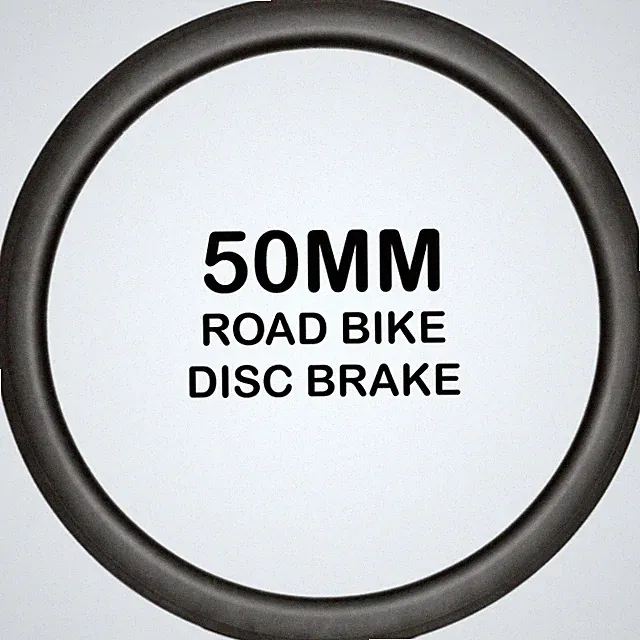 Carbon Fiber Bicycle Tubeless Disc Wheelset Hookless Design Bicycle Wheel Rims