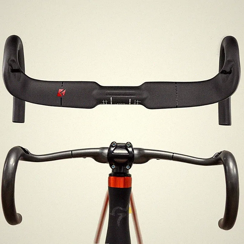 Carbon Fiber City Bicycle Handlebar 31.8mm Road Bike Internal Routing Bent Bar