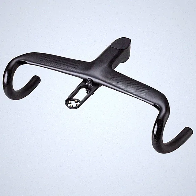 Carbon Fiber Gravel Road Bike Integrated Cockpit OD2 Handlebar -10° for 31.8mm
