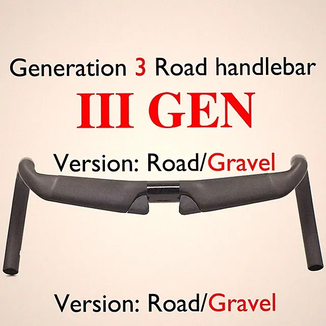 Carbon Fiber Handlebar for Road/gravel Bicycle Matte 31.8mm 380-440mm Bent Bar