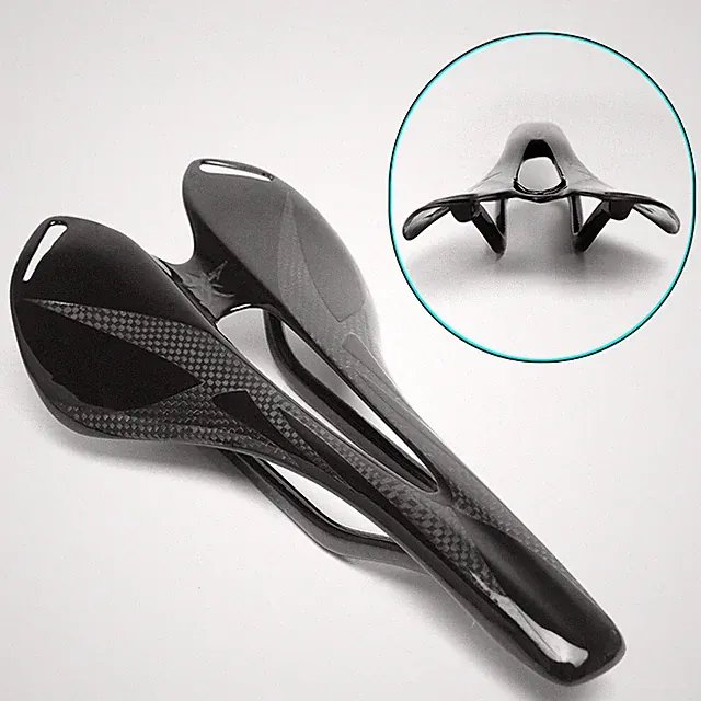Carbon Fiber MTB Bicycle Saddle Cushion Road Mountain Fold Bike Front Saddles