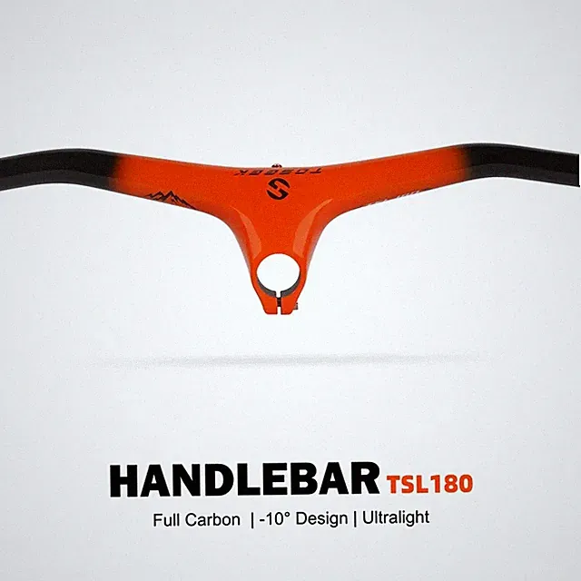 Carbon Fiber MTB Bike Integrated Handlebar and Stem Angle -10° Bicycle Parts