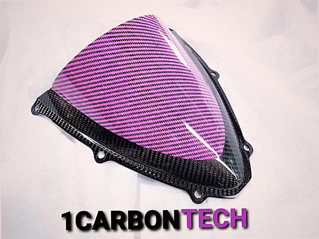 CARBON FIBER PINK HYBRID WINDSCREEN 06 07 2006 2007 SUZUKI GSXR 600 750