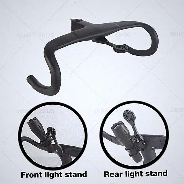 Carbon Fiber Road Bicycle Integrated Handlebar 90/100/110/120mm*400/420/440mm