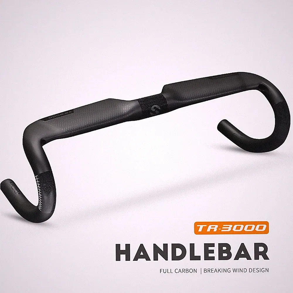 Carbon Fiber Road Bike Handlebar City Bicycle Handle Bar Integrated Drop Bar