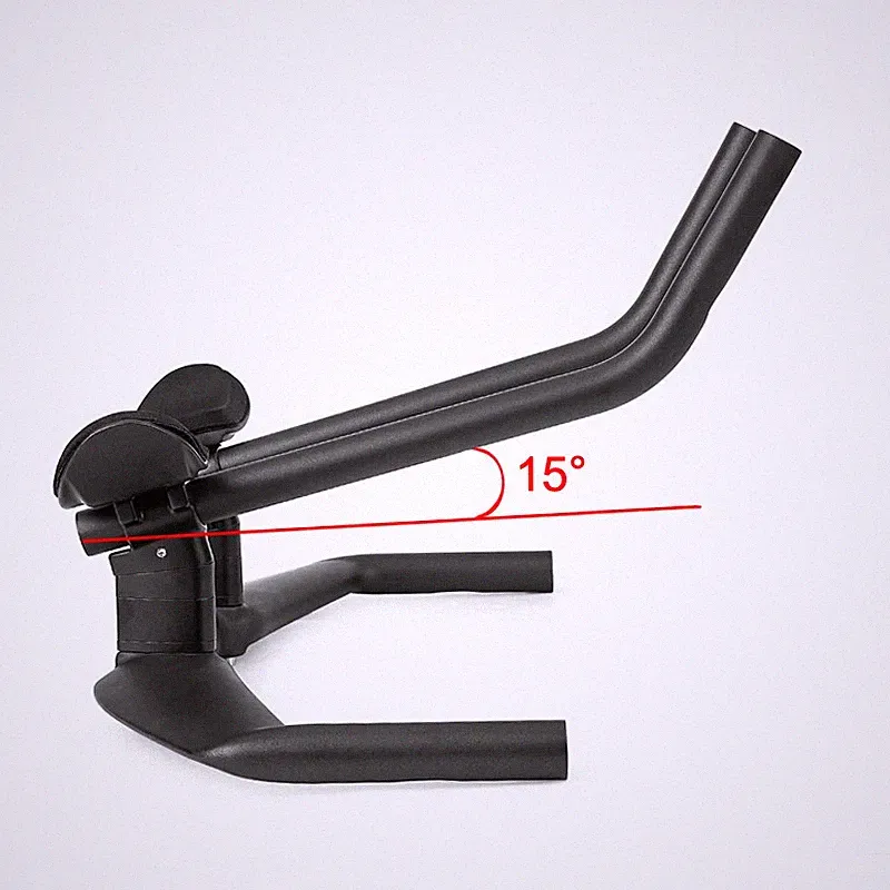 Carbon Fiber Triathlon Bicycle Handlebar TT Bar 15 Degrees Left and Right Arms