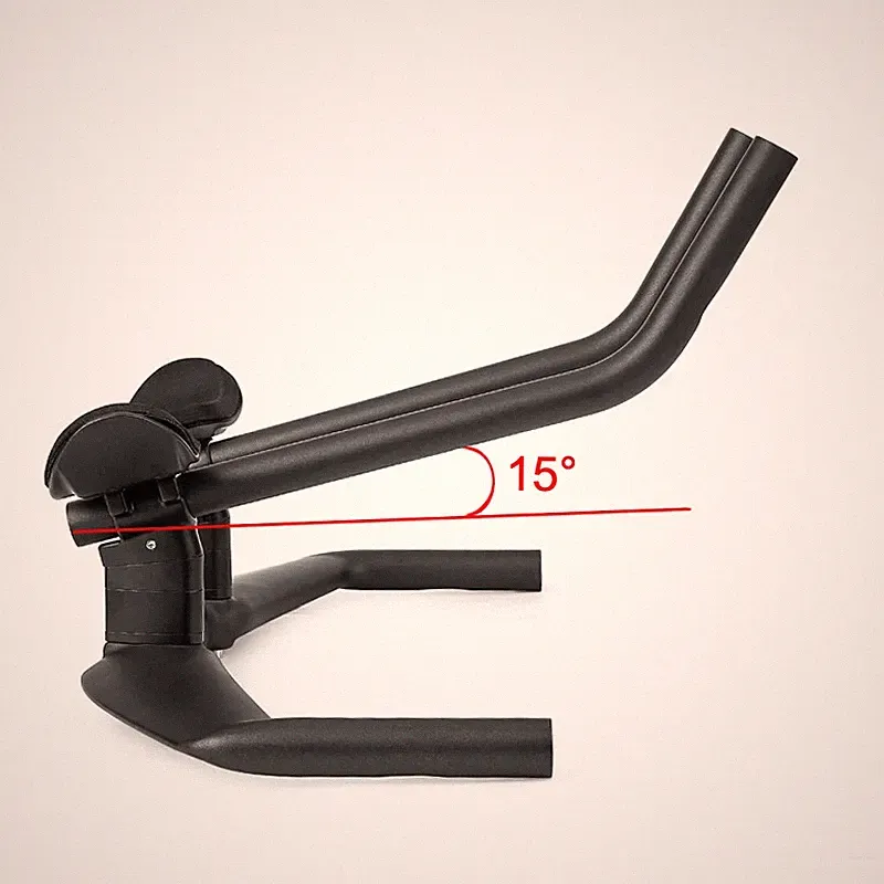 Carbon Fiber Triathlon Bicycle TT Handlebar 15 Degrees of Left and Right Arms