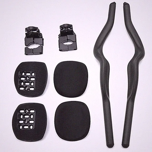 Carbon Fiber TT Rest Handlebars for Triathlon Bicycle Trial Compatible Handlebar