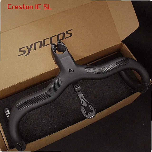 Carbon Handlebar Internal Routing Road Bicycle Integrated Drop Bar with Mount