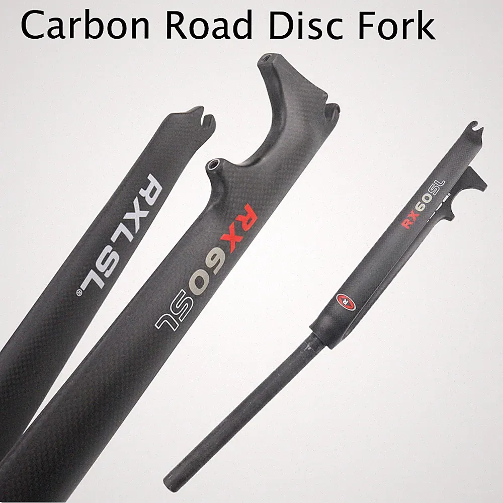 Carbon Road Bike Fork 1-1/8"(28.6mm) Bicycle Forks V/Disc Brake 700C for Cycling