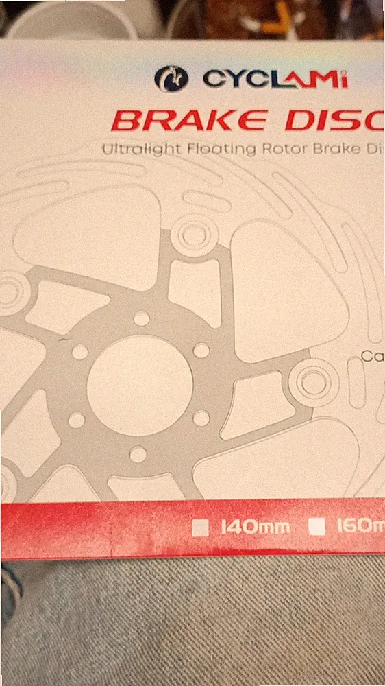 Cyclami Ultralight Floating Brake Rotor Disc 160mm Carbon Fiber Stainless Steel
