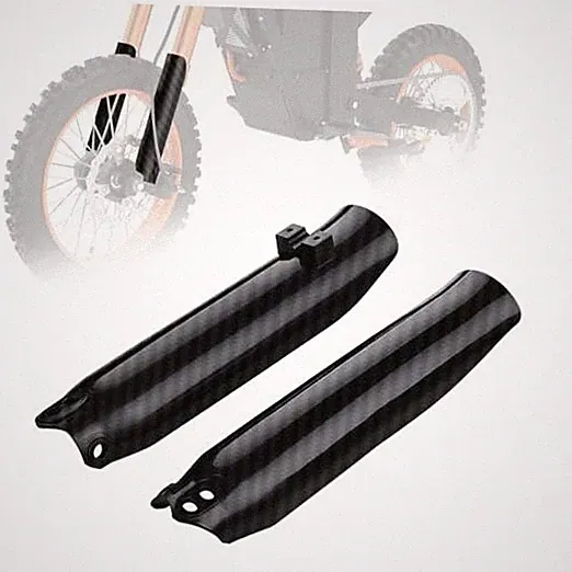 Electric Dirt Bike Fork Guard Cover Wrap - Compatible Fits Tutti Carbon Fiber