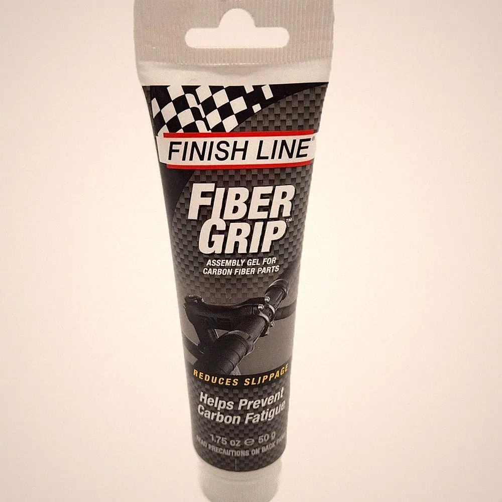 Finish Line Fiber Grip Carbon Assembly Gel Paste for Bicycle 1.75oz (50g) Tube