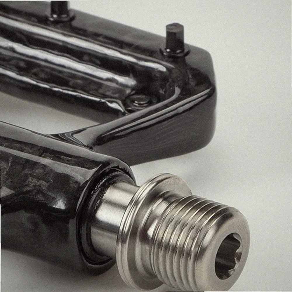 Folding Bicycle Pedals with 3 Sealed Bearings Ultralight Carbon Fiber at 180g