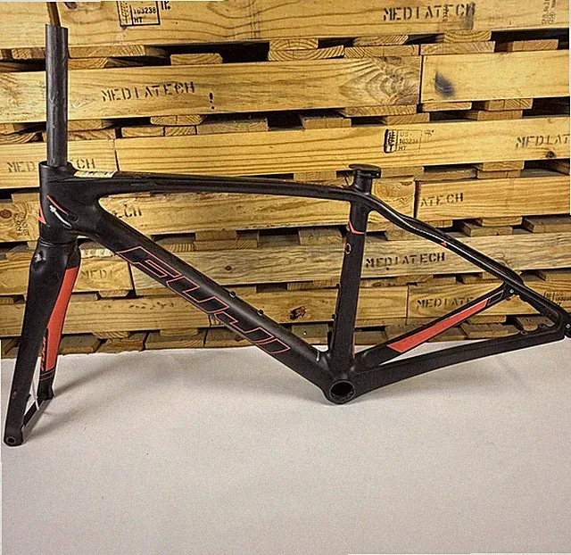 Fuji 2017 BREVET 1.1 DISC FRAMSET SATIN CARBON / CORAL