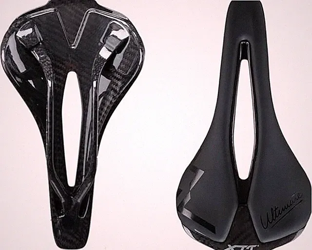 Generic Comfortable Microfiber Leather Carbon Fiber Bicycle Seat Mountain Road