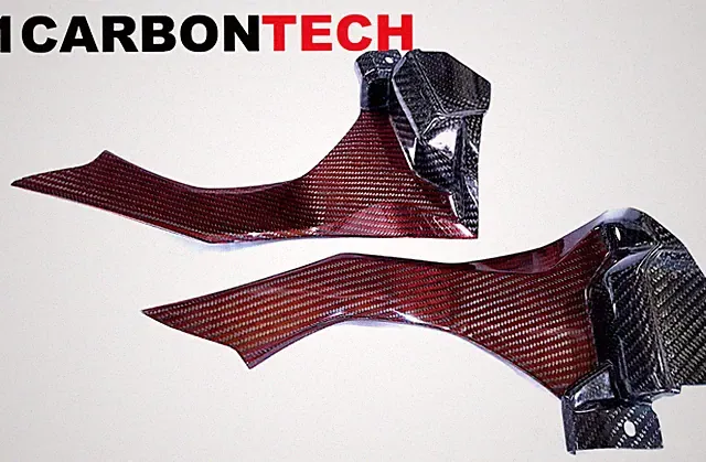 HYBRID CONSOLE INTAKE COVERS CARBON FIBER 2015-2016-2017-2018-2019 YAMAHA YZF R1
