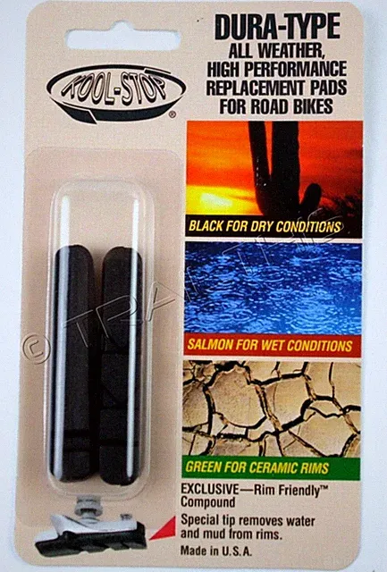 Kool Stop Dura-Type Brake Pads for DRY Conditions Road Bike SRAM/SHIMANO BLACK