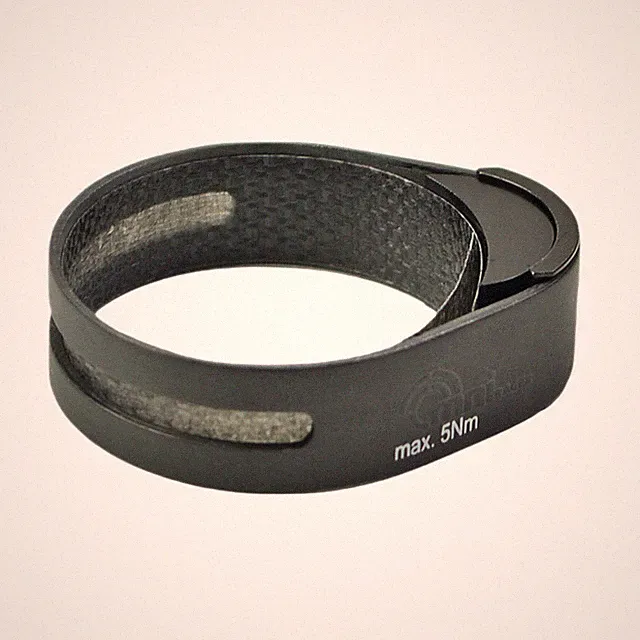OMNI Racer WORLDS LIGHTEST CARBON Seatpost Clamp 31.8-32mm JUST 5.8 Grams! MATTE