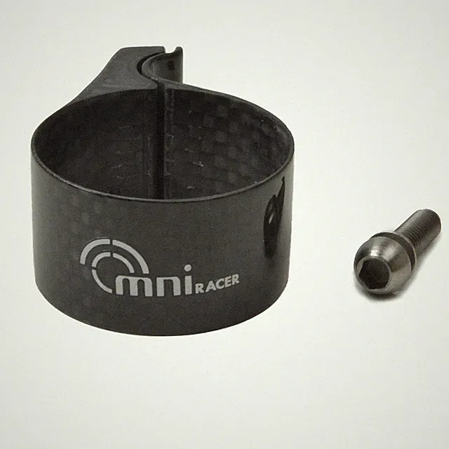 OMNI Racer Worlds Lightest FULL Carbon Front Derailleur Adapter Clamp 31.8-32 mm