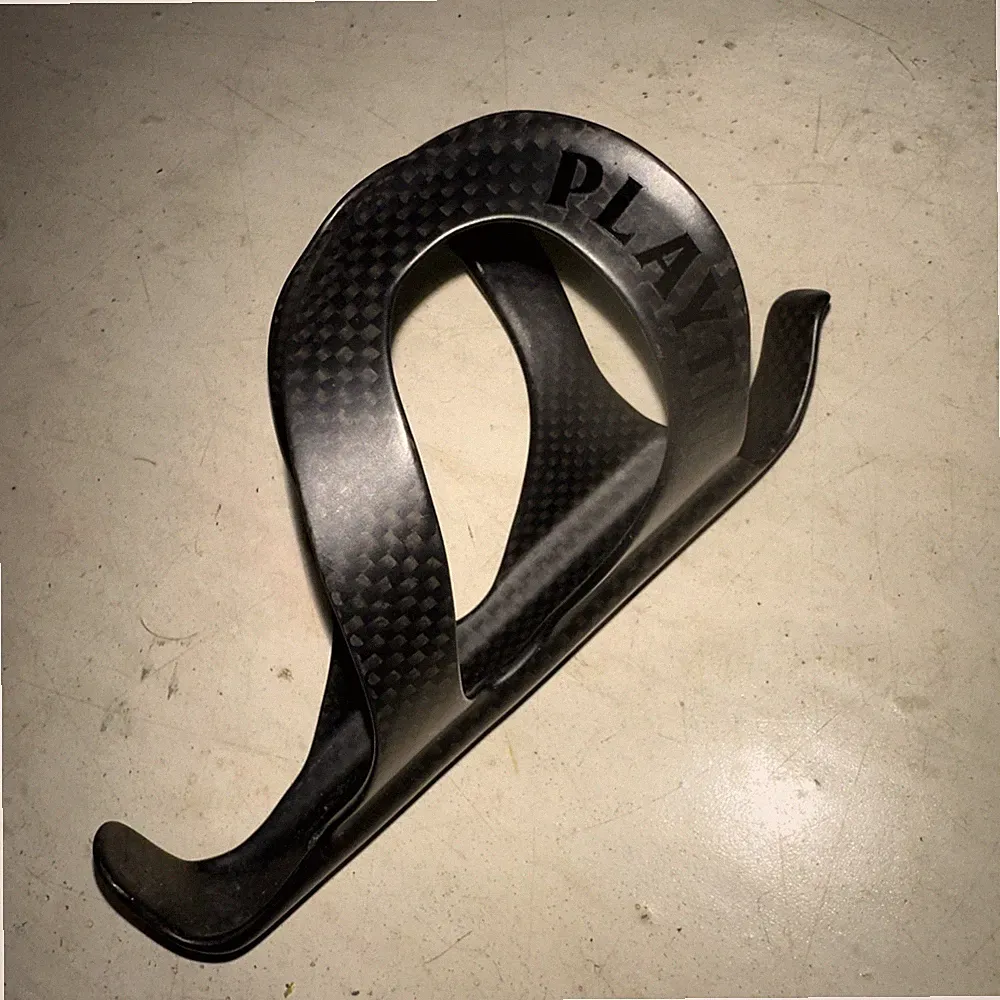 PLAYTRI Carbon Fiber Bottle Cage Black Road Cycling Triathlon Bike Lightweight
