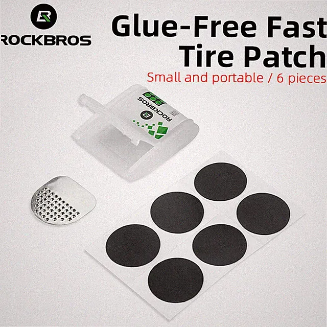 RockBros No Glue Chip Bicycle Tire Repair MTB Kit Tool Tire Repair Tool