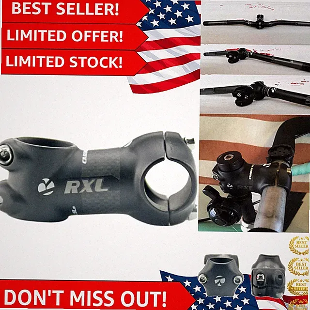 RXL 25.4 Carbon Fiber Bicycle Stem - Sleek 50mm Design for Mountain & Road
