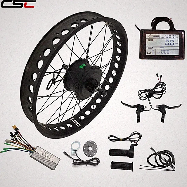 Smart Brushless hub Motor Snow Fat tyre electric e Bike Kit 250W 20'' 24'' 26''